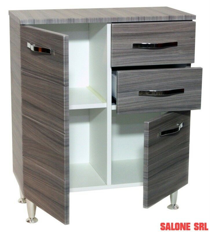 MOBILE BAGNO BASE ANTONELLA 2 ANTE 2 CASSETTI 66X33X80H  PALISSANDRO FRASSINATO