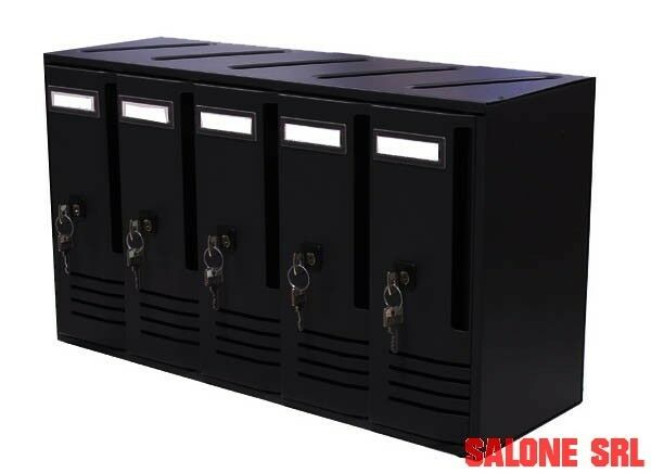 CASSETTA POSTALE MOD.CUBO 5 POSTI ALLUMINIO 520X175X300 TRIMEC CONDOMINIO