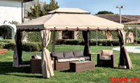 RICAMBIO SET 4 TELI LATERALI PER GAZEBO ADVENTURE MAGNUM 360X480