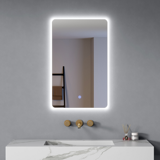 Specchio Bagno 80x50 cm Led Luce Calda/Fredda Accensione Touch|| Lumina