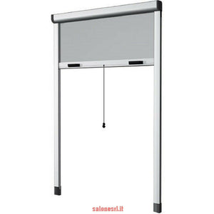 ZANZARIERA VERTICALE RIDUCIBILE 100X170 A RULLO CON FRIZIONE BIANCA MADE IN ITALY