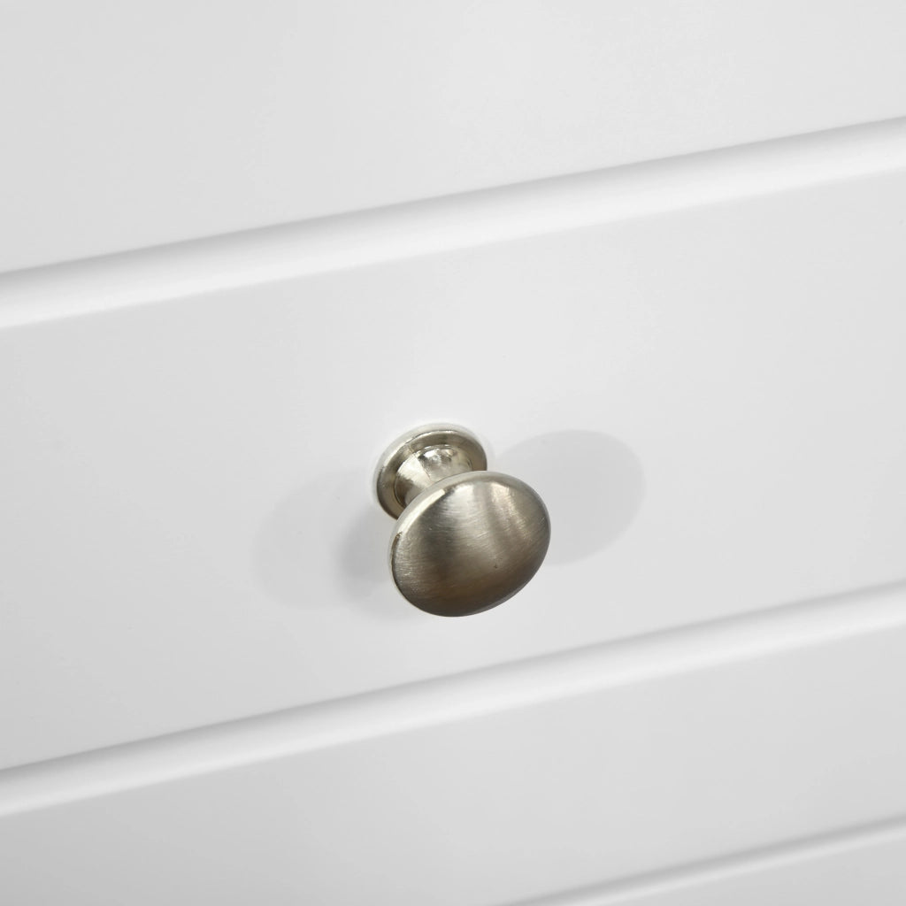 Mobiletto Multiuso con Cassetti, Mobiletto Basso in MDF grado E1 29.8x29.8x68.5cm bianco