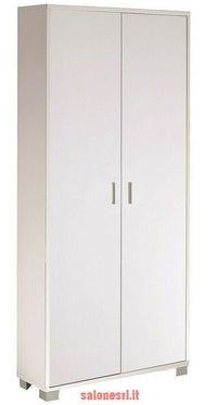 KIT ARMADIO 2 ANTE H190 L83 P29 Cm FINITURA BIANCO FRASSINATO SARMOG 747k