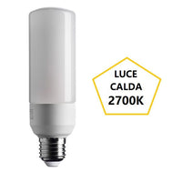 LAMPADINA TUBOLARE A LED 12W LUCE CALDA 2700K 1521LM E27 BOT LIGHTING