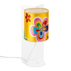 LAMPADA DA TAVOLO ABATJOUR CON FIORI 1XE14 SERIE SIMONETTA EMPORIUM