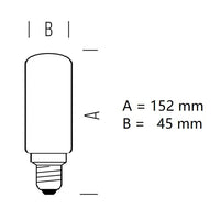 LAMPADINA TUBOLARE A LED 12W LUCE CALDA 2700K 1521LM E27 BOT LIGHTING
