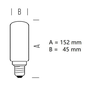 LAMPADINA TUBOLARE A LED 12W LUCE CALDA 2700K 1521LM E27 BOT LIGHTING