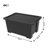 CONTENITORI CON COPERCHIO 44 L EVO EASY STORAGE NERO