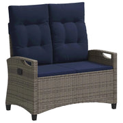 Panchina da Giardino | Panca da Giardino con cuscino 105 x 60 x 112 cm acciaio