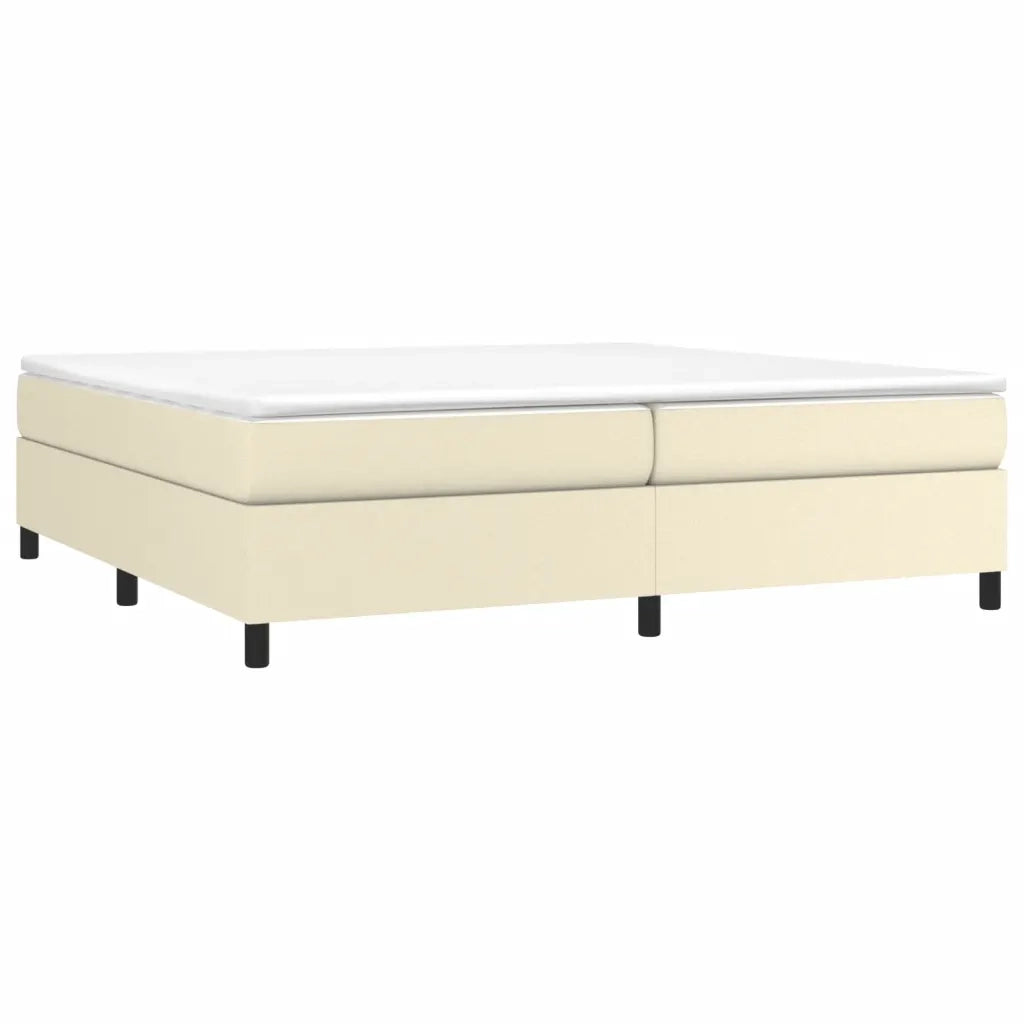 Struttura Letto a Rete a Molle Crema 200x200 cm in Similpelle 3121067