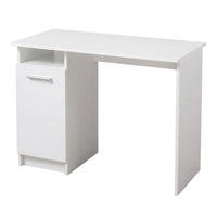 Tiriolo, Scrivania 2 Ripiani, 100x50x74.5h cm Bianco Opaco