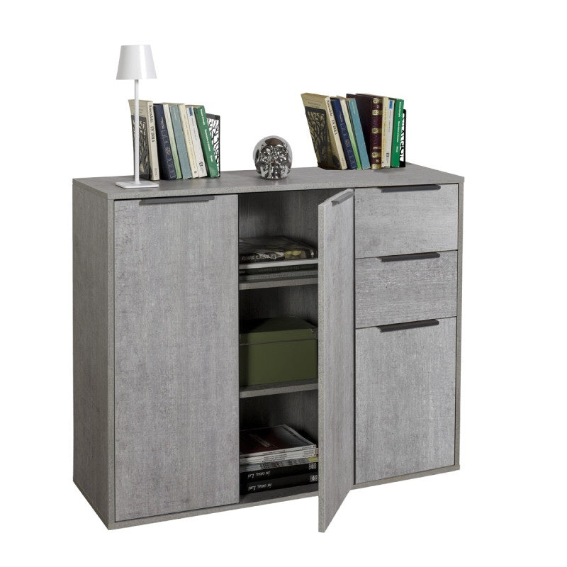 BASE ESPRESSO 3 ANTE 106X36XH87CM CEMENTO.