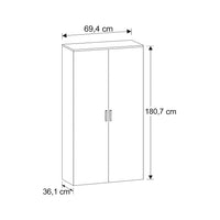MULTIUSO ESPRESSO 2 ANTE 70X36XH181CM BIANCO
