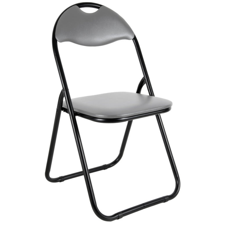 SEDIA PIEGHEVOLE 44X47XH80CM PVC GRIGIA