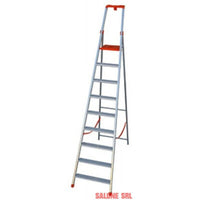 SCALA ALLUMINIO FACAL A FORBICE PROFESSIONALE  GRADINI 10