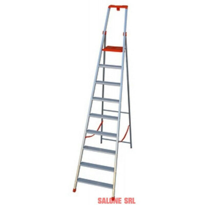 SCALA ALLUMINIO FACAL A FORBICE PROFESSIONALE  GRADINI 10