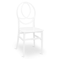 Sedia New Phoenix in plastica polipropilene colore bianco unico monoblocco