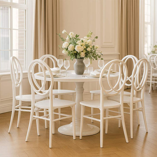 Sedia New Phoenix in plastica polipropilene colore bianco unico monoblocco