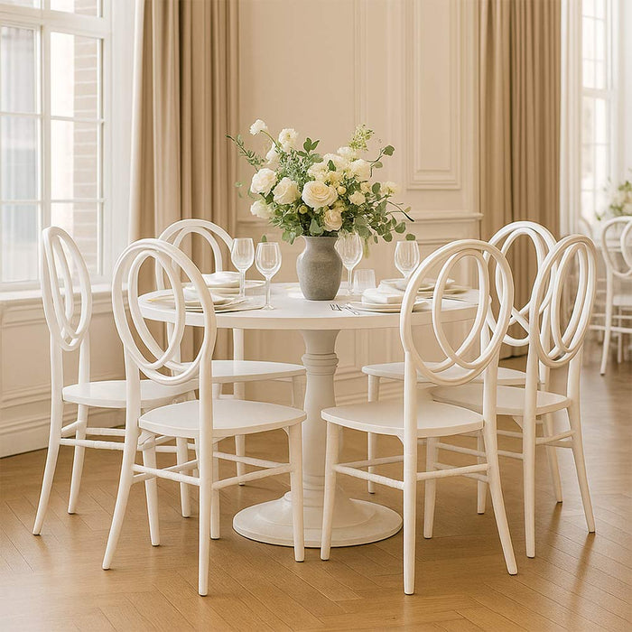 Sedia New Phoenix in plastica polipropilene colore bianco unico monoblocco