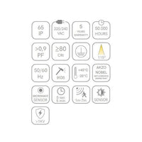 FARO PROIETTORE CON SENSORE DI MOVIMENTO LED 50W 4000K BIANCO SKY M.WAVE BENEITO