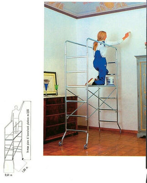 MINI PONTEGGIO TRABATTELLO SUPER TRIO CM.185