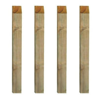 PALO QUADRO PZ.4 PER RECINZIONI/STACCIONATE CM.7X7X200H LEGNO DI PINO IMPREGNATO