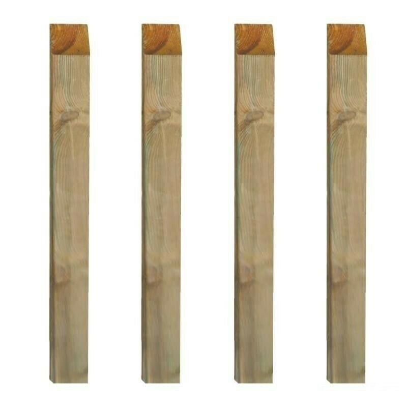 PALO QUADRO PZ.4 PER RECINZIONI/STACCIONATE CM.7X7X200H LEGNO DI PINO IMPREGNATO