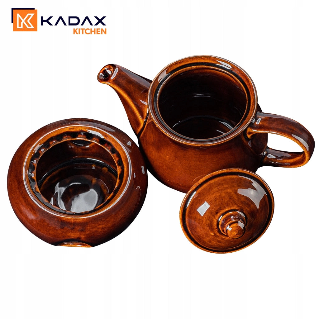 Set di 4 tazze da vin brulé KADAX da 250 ml con bollitore e riscaldatore.