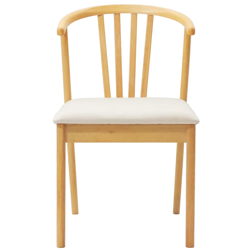 Sedia da pranzo 2 pcs Naturale e chiaro