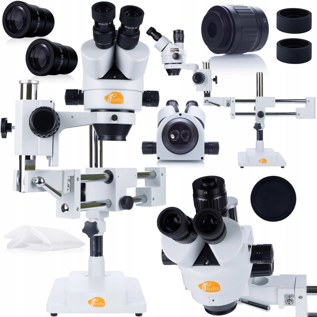 Mikroscopio Stereoscopico Trinoculare JupIter Pro MSJP-T-SDMS1 con Illuminatore 56xLED – Alta Qualità Ottica