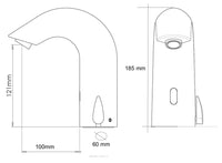 Rubinetto miscelatore elettronico automatico ad infrarossi