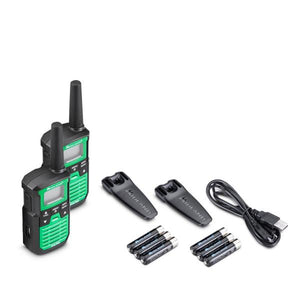 Midland XT30 Pro ricetrasmittente 16 canali 446.00625  446.19375 Nero, Verde (MIDLAND Walkie Talkie XT30 Pro Black/G)