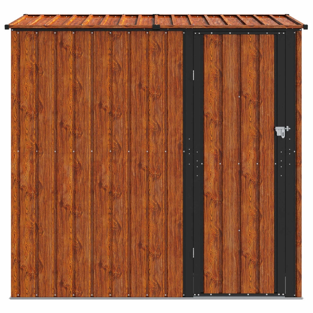 Casette da giardino Marrone 203,5 x 73 x 200 cm Metallo