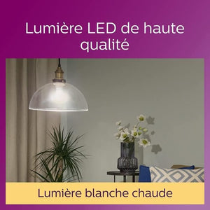 Philips, pacchetto di 6 LED trasparenti e 20 W 60W, bianco caldo, bianco caldo