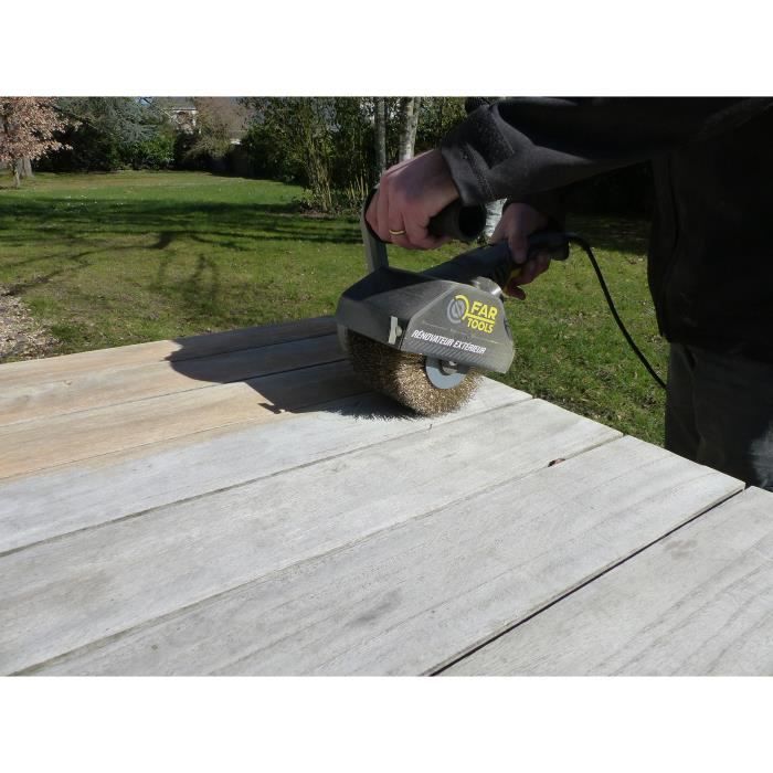 Pacchetto FARTOOLS 615127: Renovator REX120C + spazzola e cinghie in nylon - Legno speciale, metallo e pietra - Superfici piane o complesse