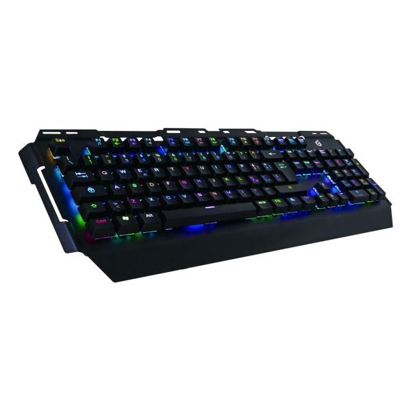 Tastiera Itek Gaming Conceptronic KRONIC01IT - Meccanica - Switch Blu - 105 tasti - Rgb LED con 10 modalità - Usb - Colore Nero