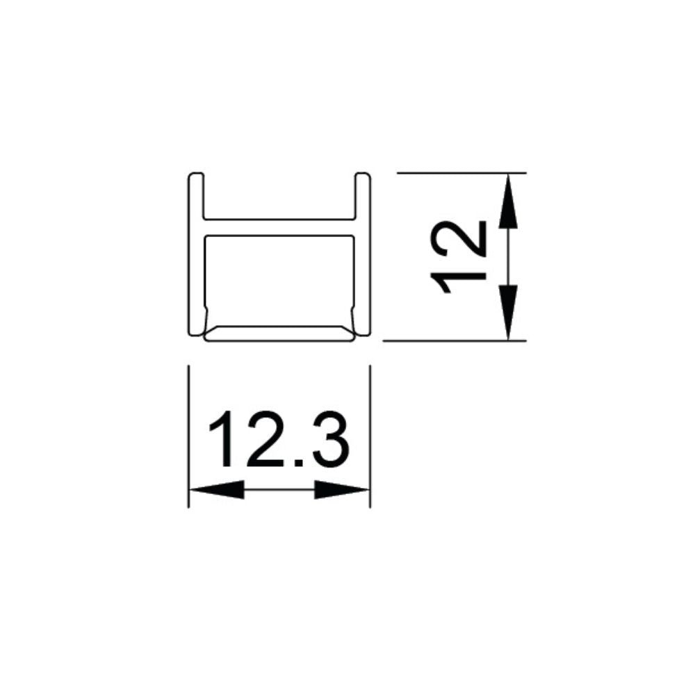 Profilo P46 nero opaco lunghezza 1200mm. fissaggio a molle con touch dimmer bianco
