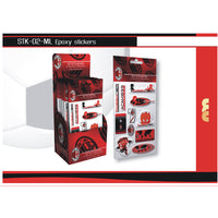 STK02ML MILAN STICKERS A RILIEVO RESINATO