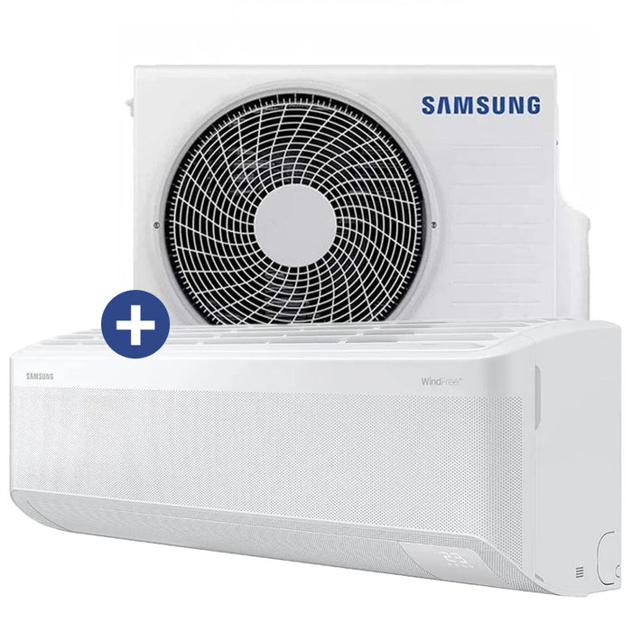 SAMSUNG WINDFREE AVANT S2 9.000 BTU (U.I. + U.E.) - CONDIZIONATORE - 2,5KW - WI-FI - AI (AR70F09C1AWNEU + AR70F09C1AWXEU) - A+++/A++ - CON SOLARCELL