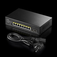 CUDY GS1008PS2 - 8-PORT GIGABIT POE+ SWITCH WITH 2 GIGABIT SFP SLOT 120W