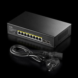 CUDY GS1008PS2 - 8-PORT GIGABIT POE+ SWITCH WITH 2 GIGABIT SFP SLOT 120W