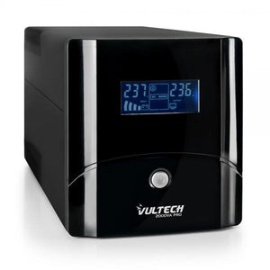 VULTECH UPS2000VA-PRO - GRUPPO DI CONTINUIT LINE INTERACTIVE CON LCD - 4 PRESE - 1 PRESA IEC13