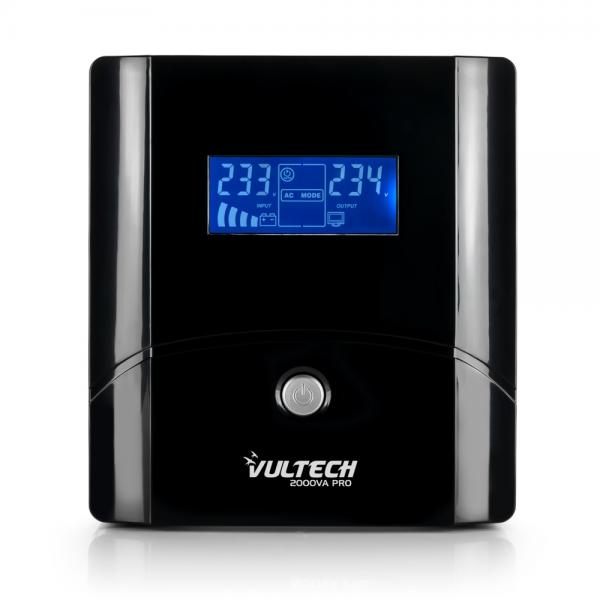 VULTECH UPS2000VA-PRO - GRUPPO DI CONTINUIT LINE INTERACTIVE CON LCD - 4 PRESE - 1 PRESA IEC13