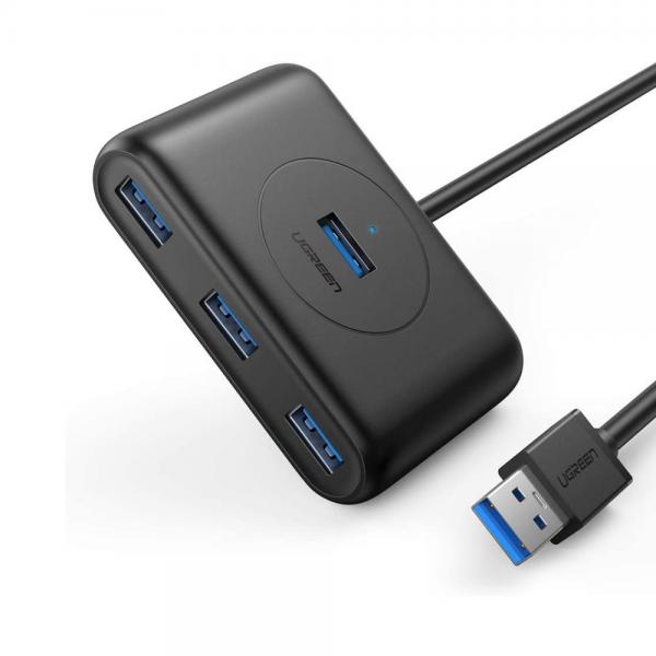 UGREEN HUB USB3.0 - 4 porte USB3.0- 0.5m (Black)