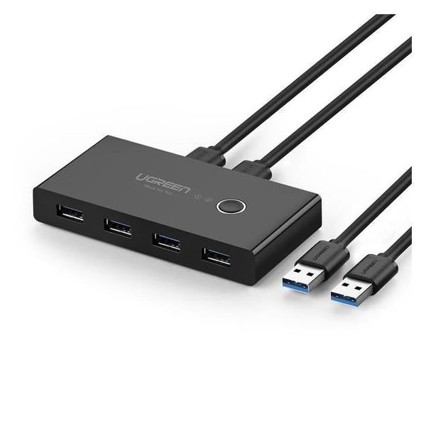 UGREEN Box Condivisione 2 PC in 4 periferiche USB 3.0