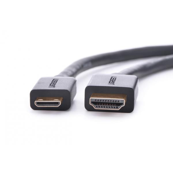 UGREEN Adattatore Mini HDMI maschio a HDMI femmina 22cm (Black)