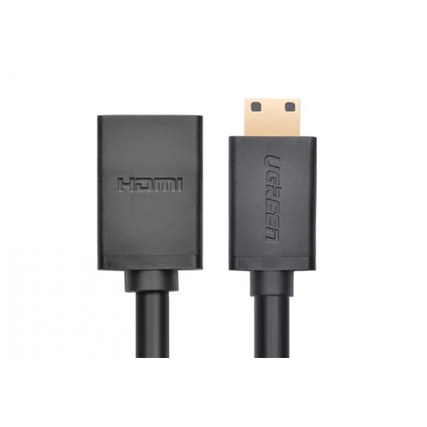 UGREEN Adattatore Mini HDMI maschio a HDMI femmina 22cm (Black)