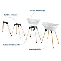 Thermobaby Vasco 5 in 1 Lily White of the Valley Batub - Made in Francia