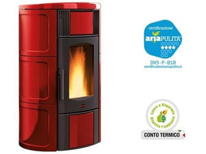 TERMOSTUFE STUFA A PELLETS ISIDE 2.0 NORDICA EXTRAFL POTENZA 19 Kw CM.69x63xH120