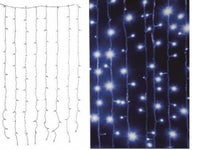 TENDE LUCI LED A BATTERIA PER ESTERNO 208 LED CAVO LUCI 3MT ARTICOLI NATALIZI